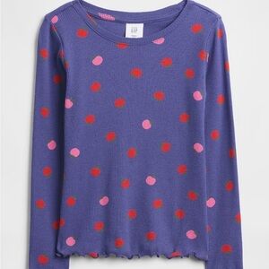 NWT babyGap Apples Ribbed Crewneck T-Shirt